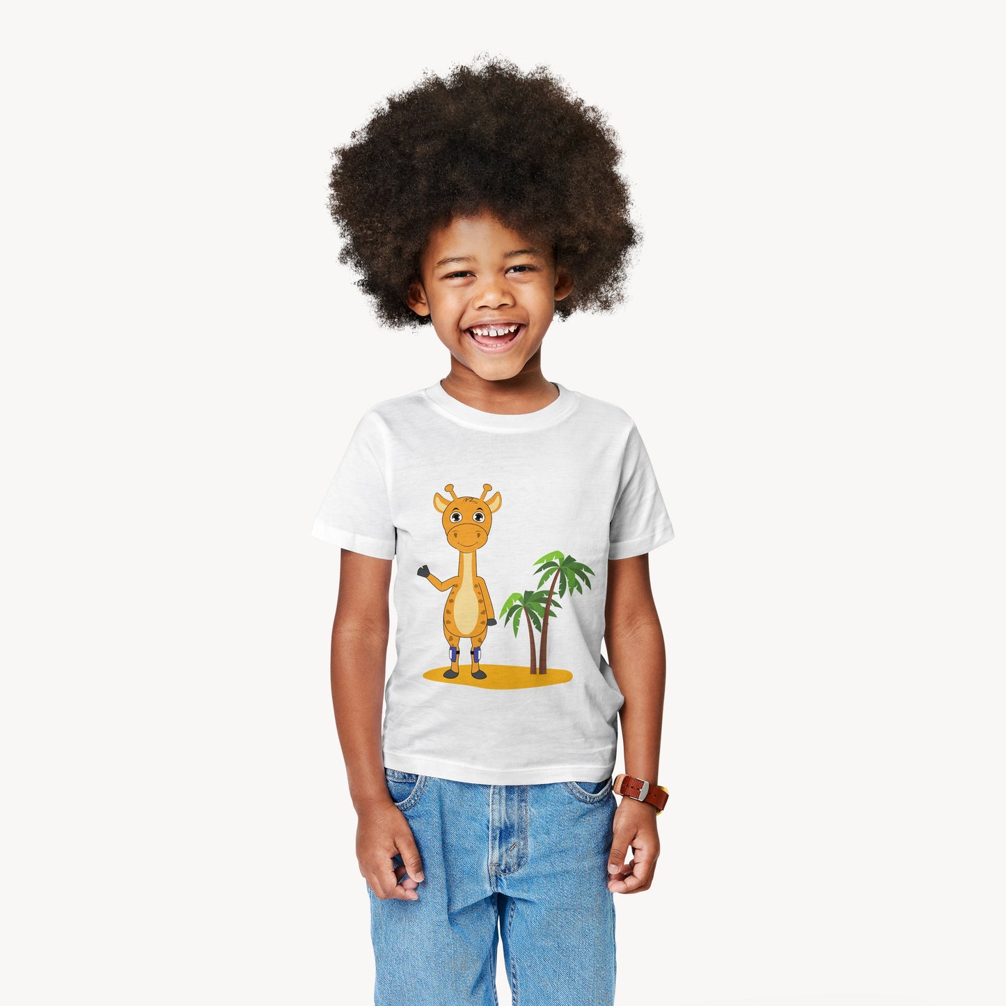 Giraffe Toddler Short Sleeve Tee