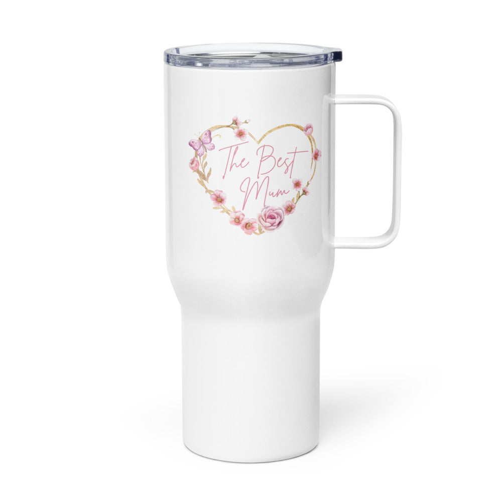 "Best Mum" Travel mug with a handle